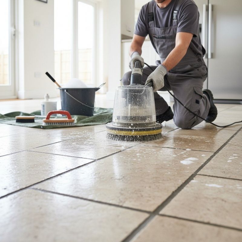 Tile Grout Cleaning detail
